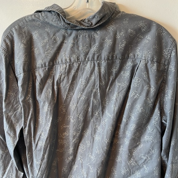 Button down dress shirt grey size large - Picture 8 of 9